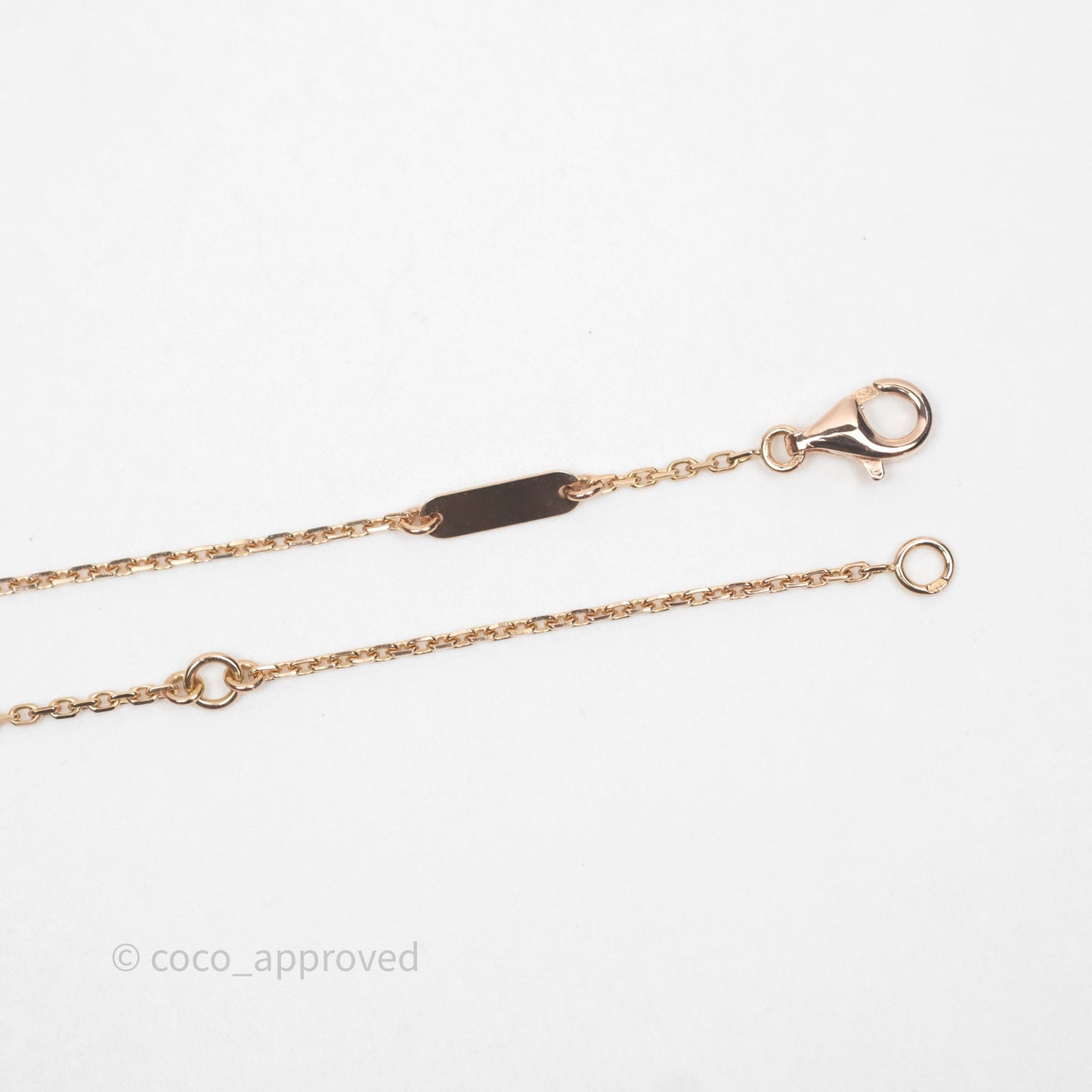 Van Cleef & Arpels Vintage Alhambra Pendant  Grey Mother-of-pearl Diamond Rose Gold
