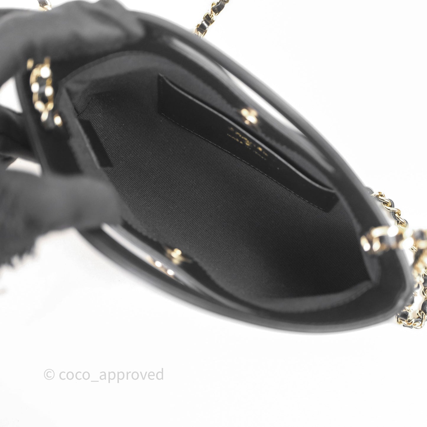 Chanel Nano 31 Black Shiny Calfskin Gold Hardware