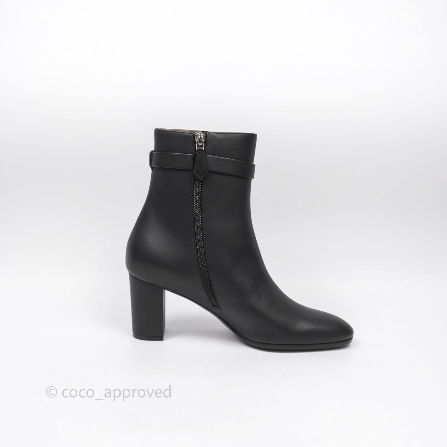 Hermes Saint Germain Ankle Boot Noir Size 39