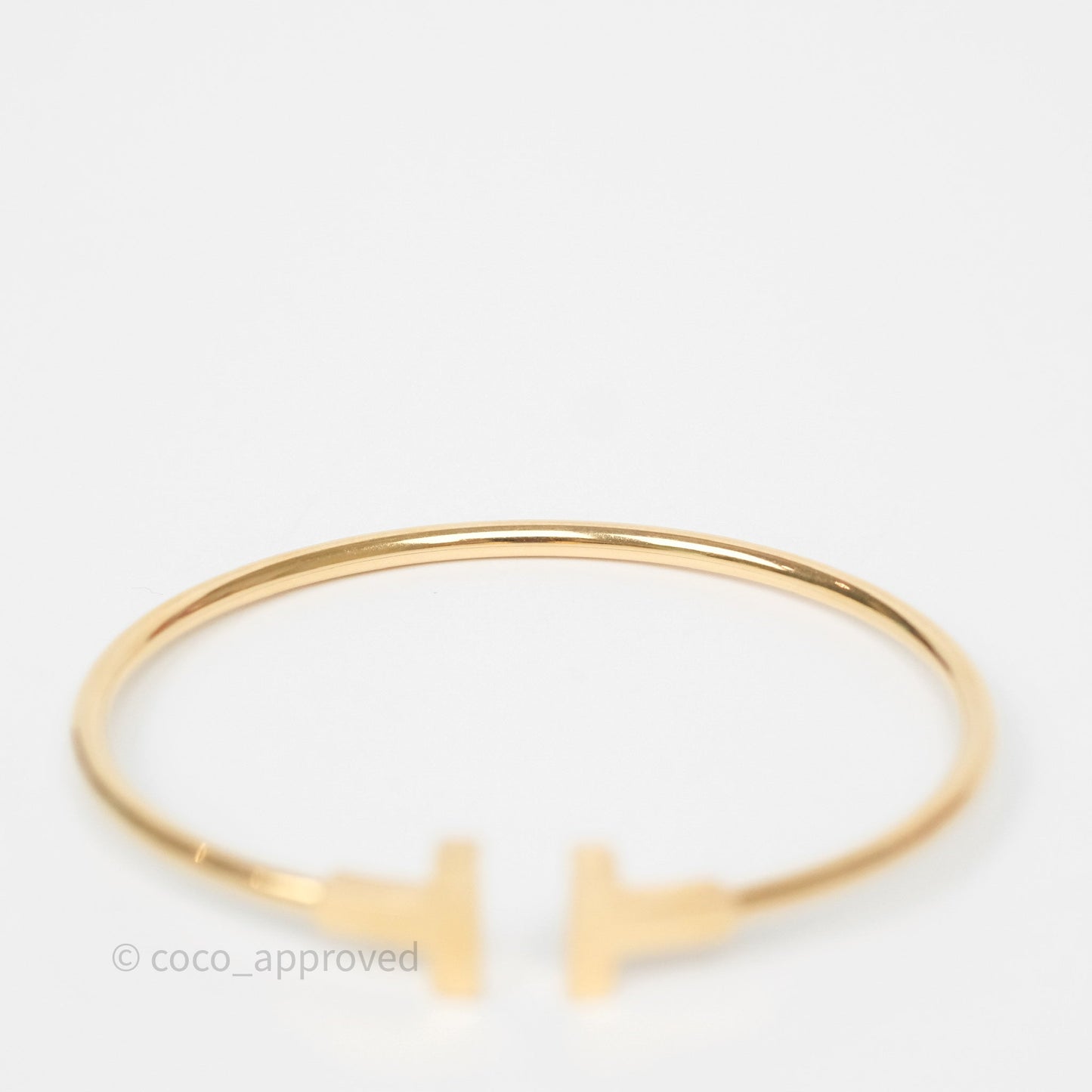 Tiffany & Co Tiffany T Wire Bracelet In Yellow Gold