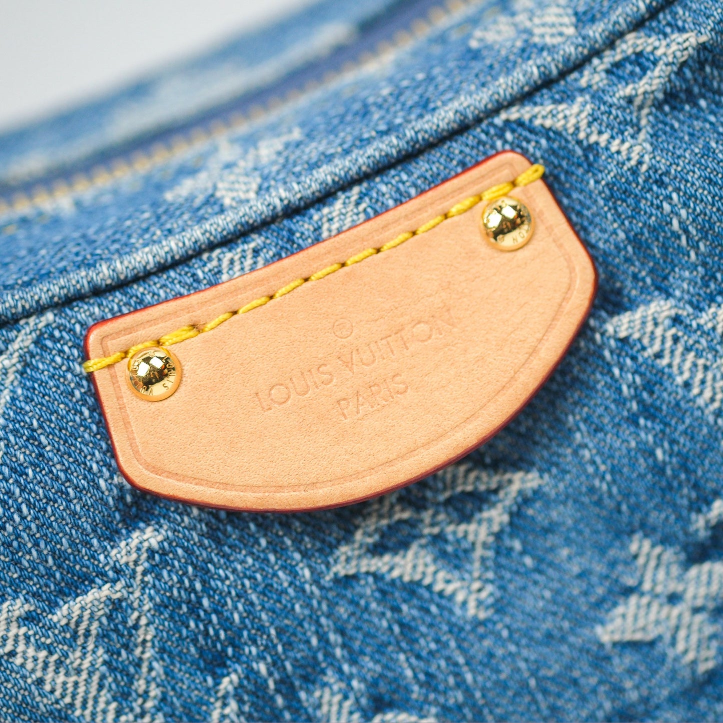 Louis Vuitton Croissant MM Denim Blue Monogram