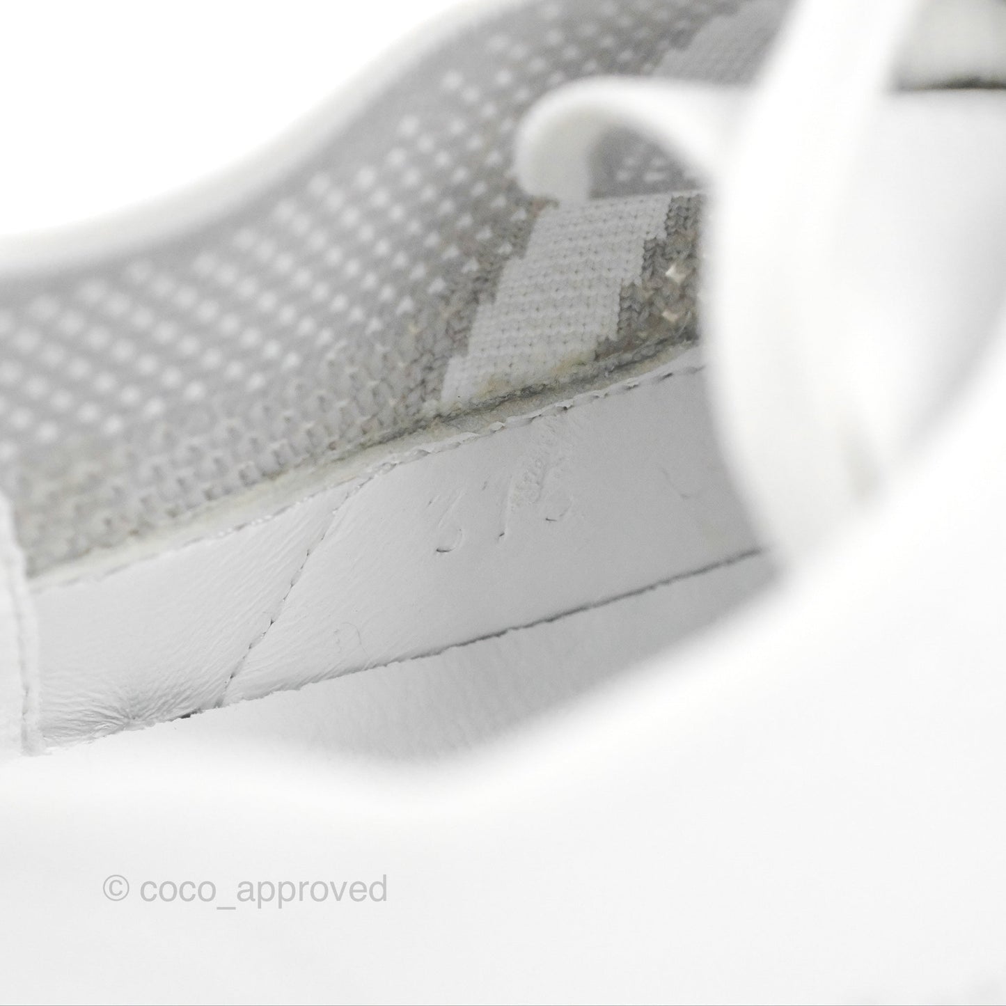 Hermes Deep Sneaker Knit & Calfskin White