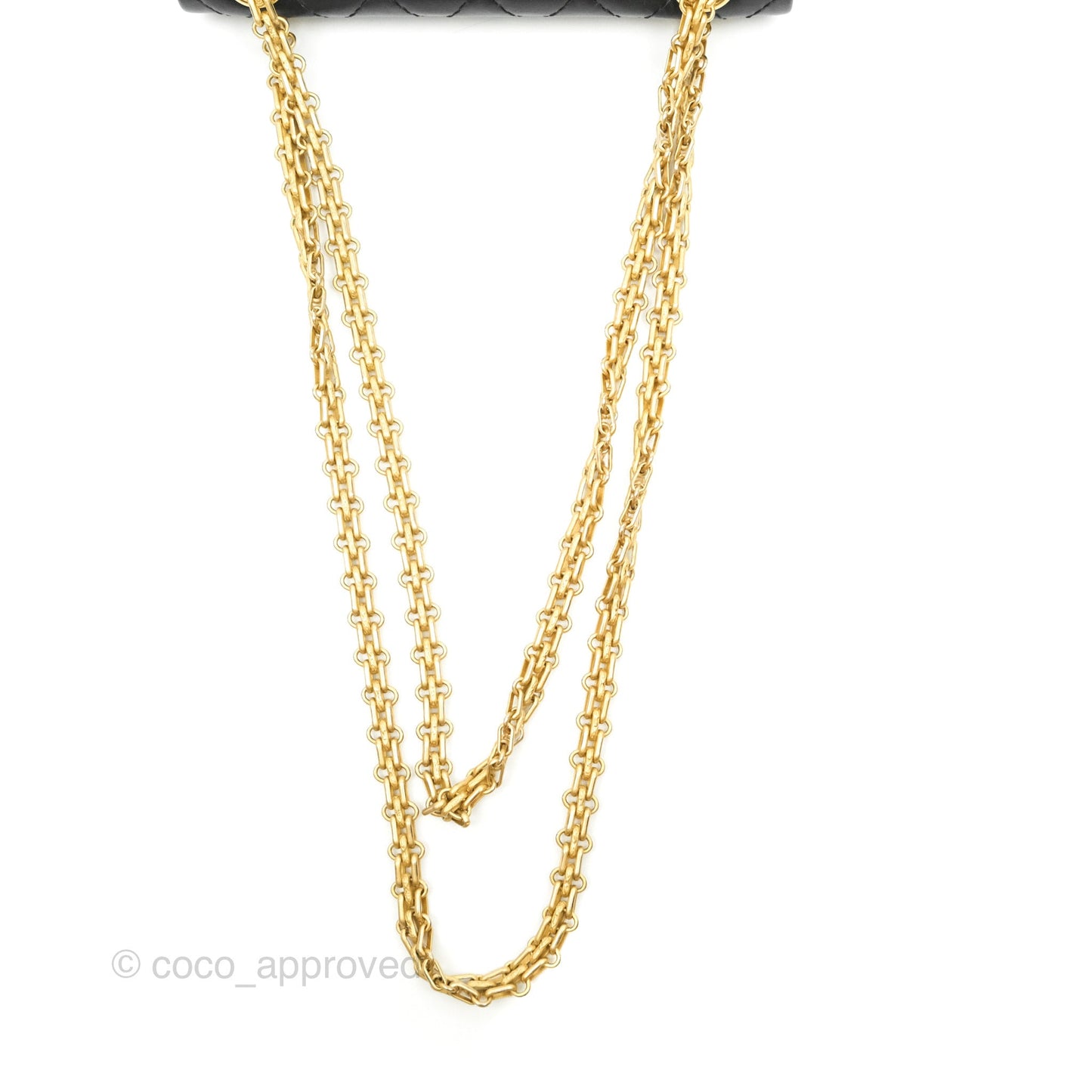 Chanel Mini Reissue 224 Black Aged Calfskin Gold Hardware