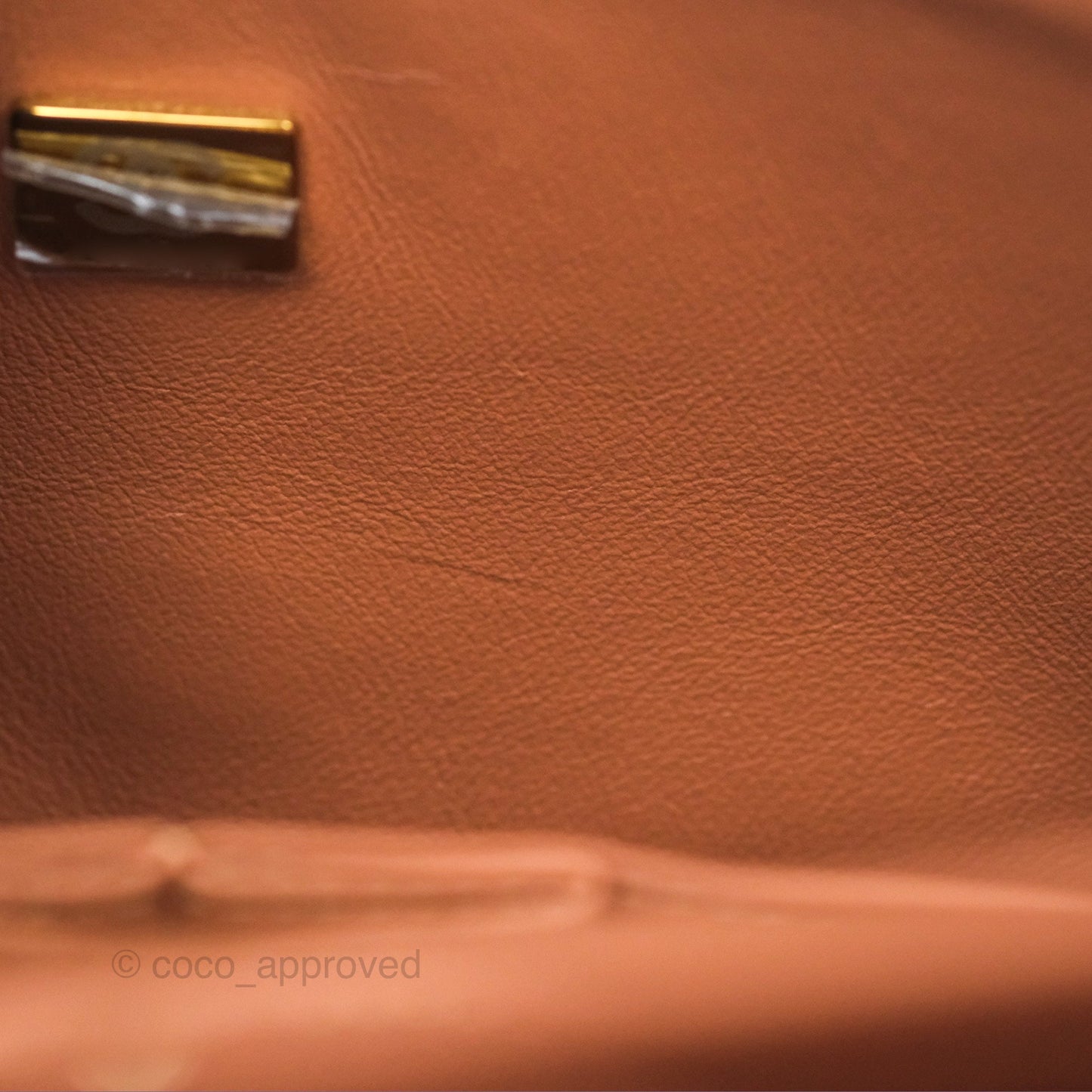 Chanel Small Classic Quilted Flap Dark Beige Caramel Lambskin Gold Hardware