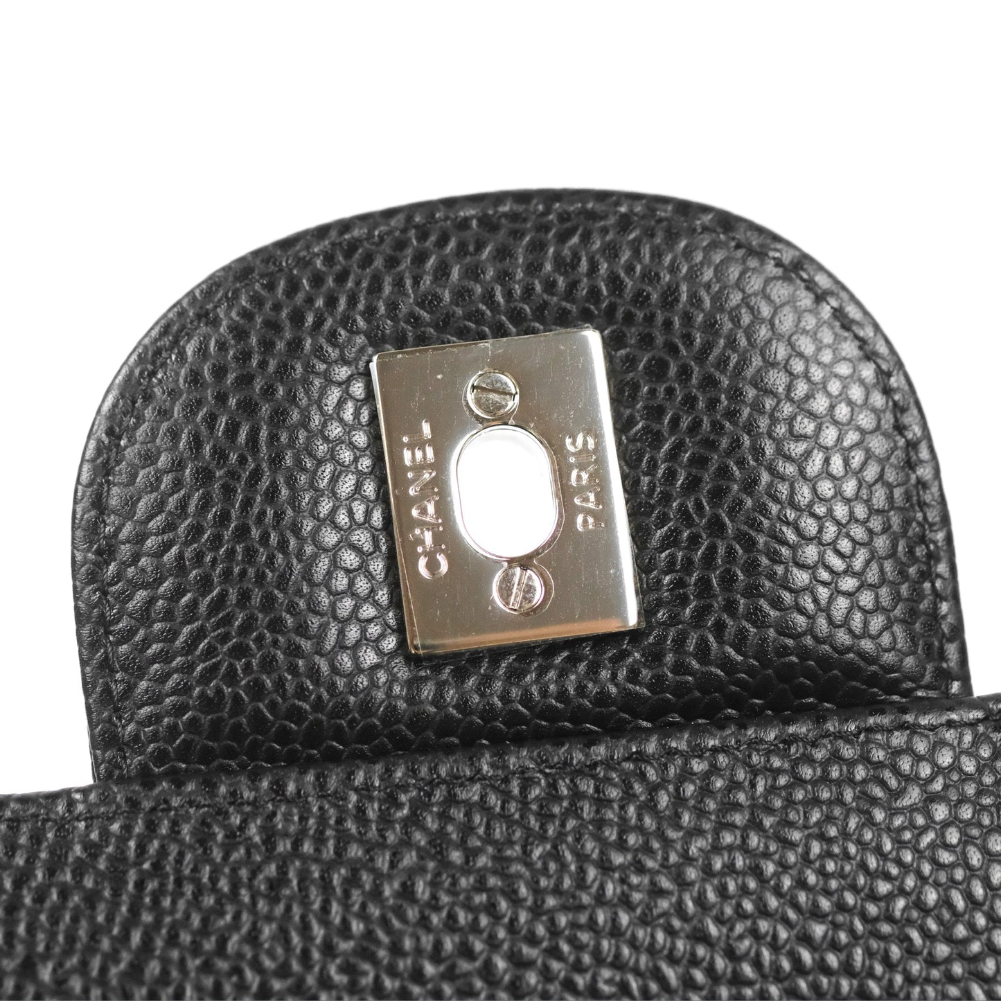 Chanel Jumbo Double Flap Black Caviar Silver Hardware⁣⁣
