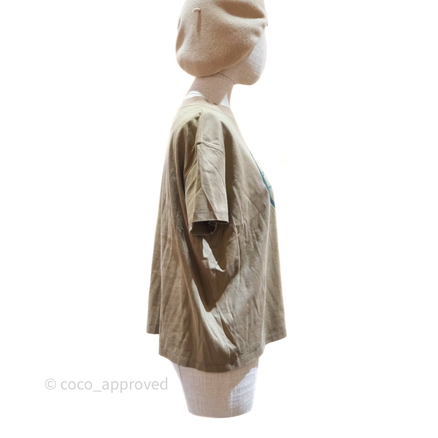 Hermès La Promenade du Matin T-shirt Khaki Size 36