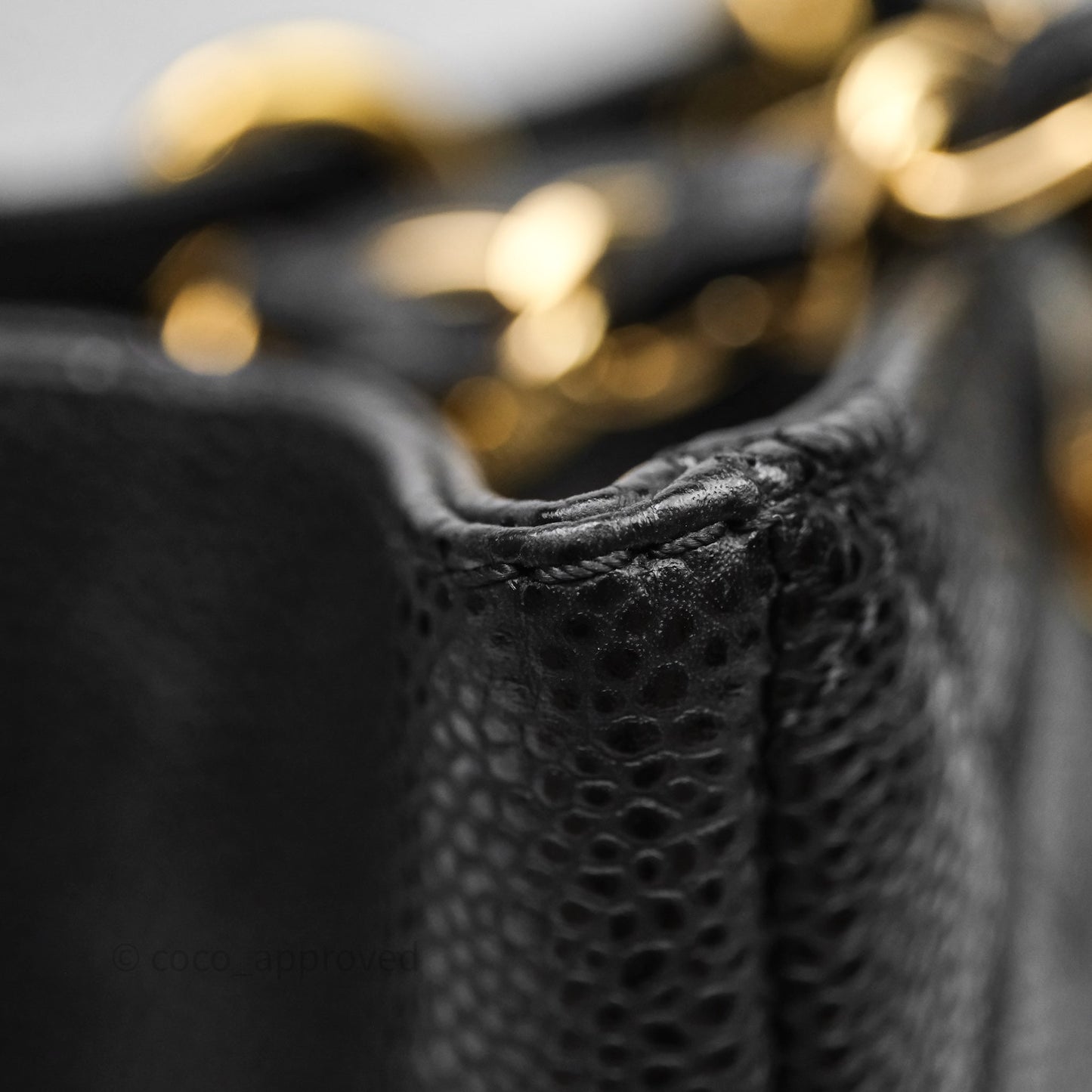Chanel GST Black Caviar Gold Hardware