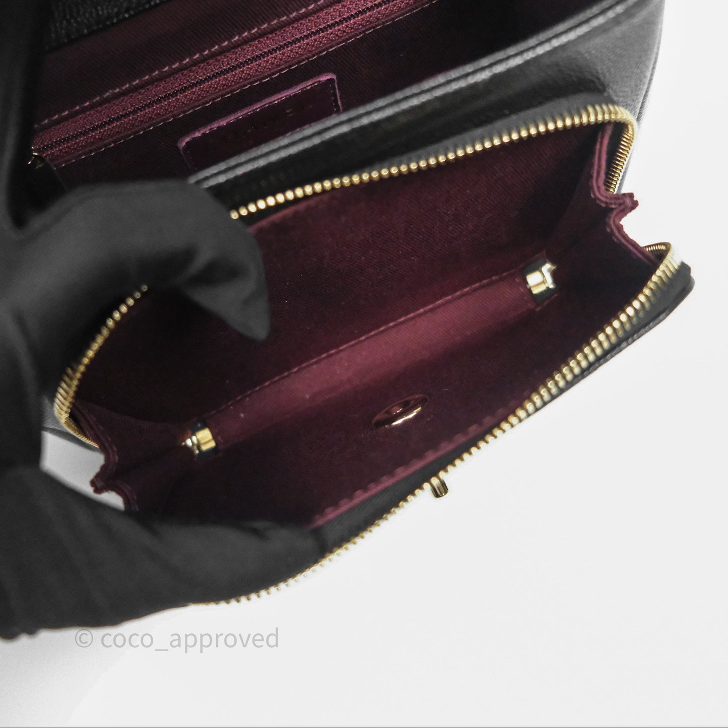 Chanel Quilted Small Business Affinity Flap Black Caviar Gold Hardware