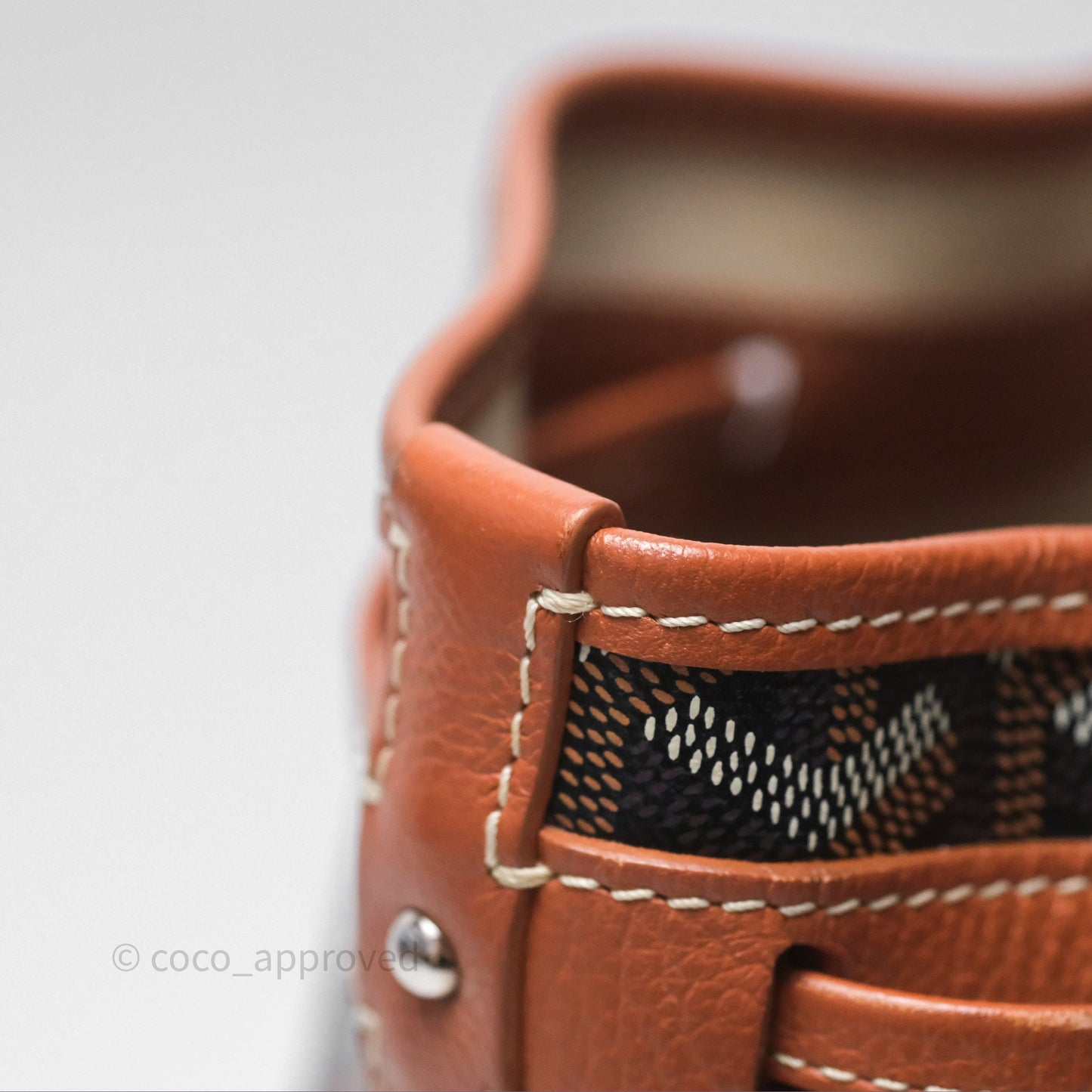Goyard Petit Flot Bucket Bag Black & Tan Goyardine