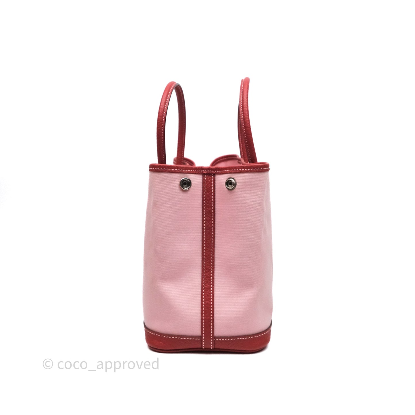 Hermès Garden Party 30 Canvas Rose Sakura 3Q/ Rouge Duchesse 2V