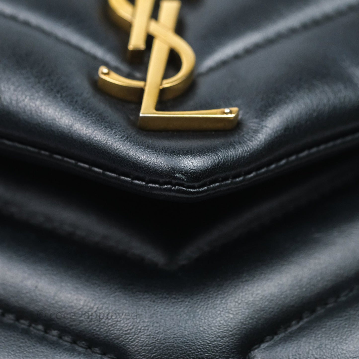 Saint Laurent Loulou Small Flap Bag Black Gold Hardware