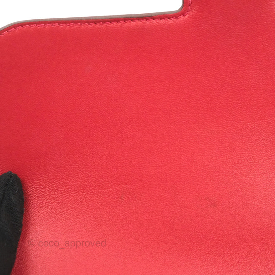 Hermès Constance 24 Rouge Casaque Epsom Gold Hardware