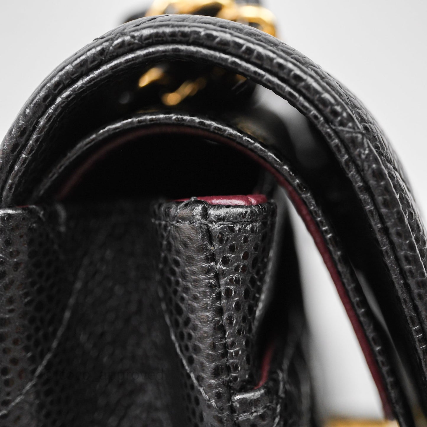 Chanel Classic Medium Flap Quilted Black Caviar Gold Hardware