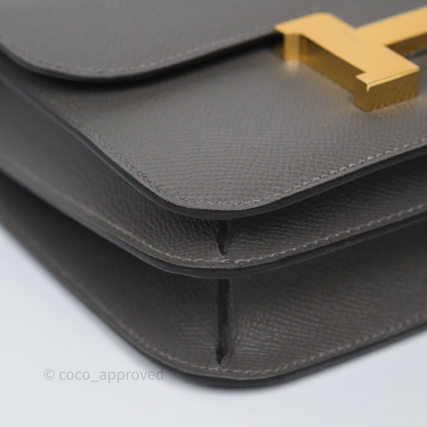 Hermès Constance III Mini Veau Epsom 0L Gris Meyer Gold Hardware