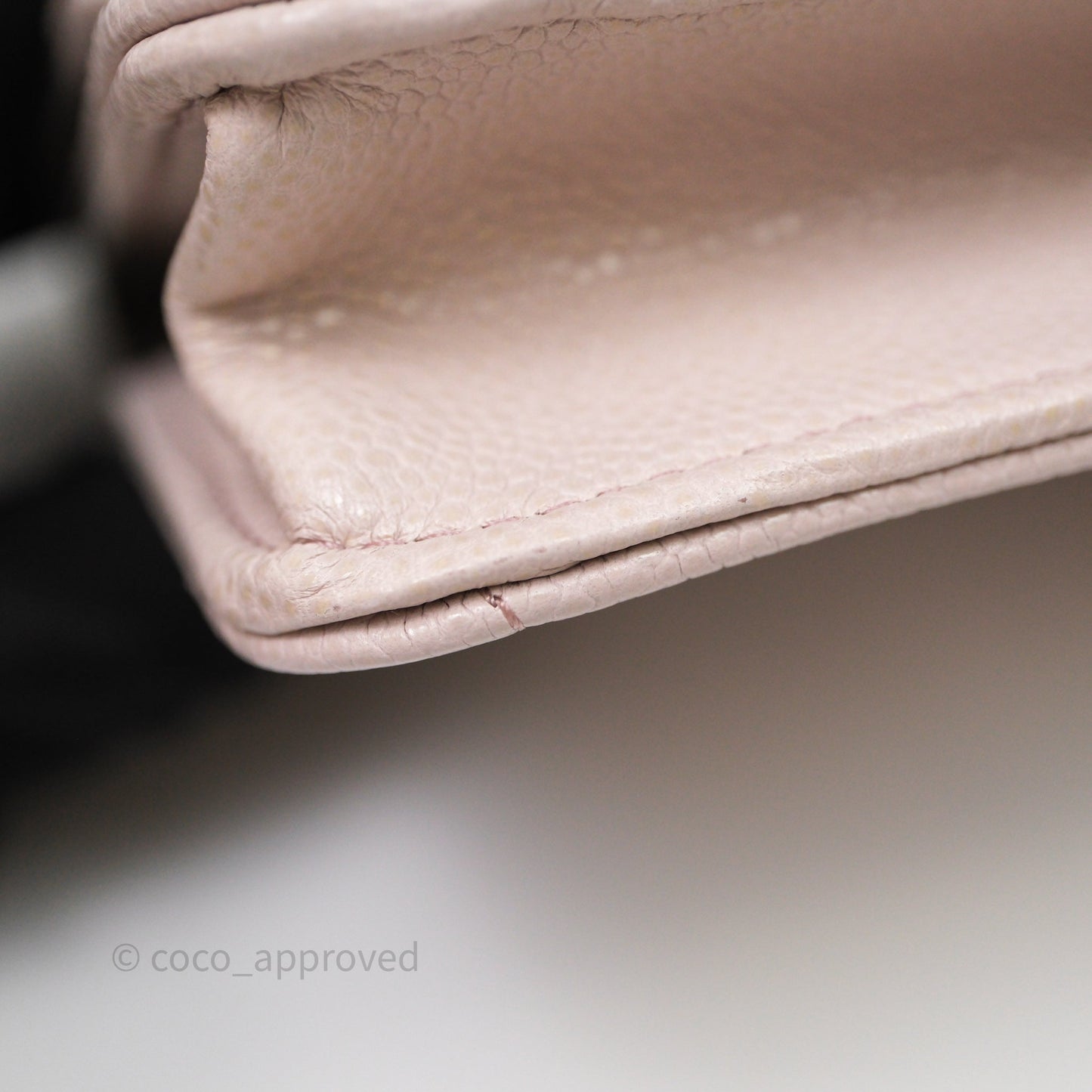 Chanel WOC Wallet On Chain CC Coco Chain Quilted Lilac Caviar Gold Hardware