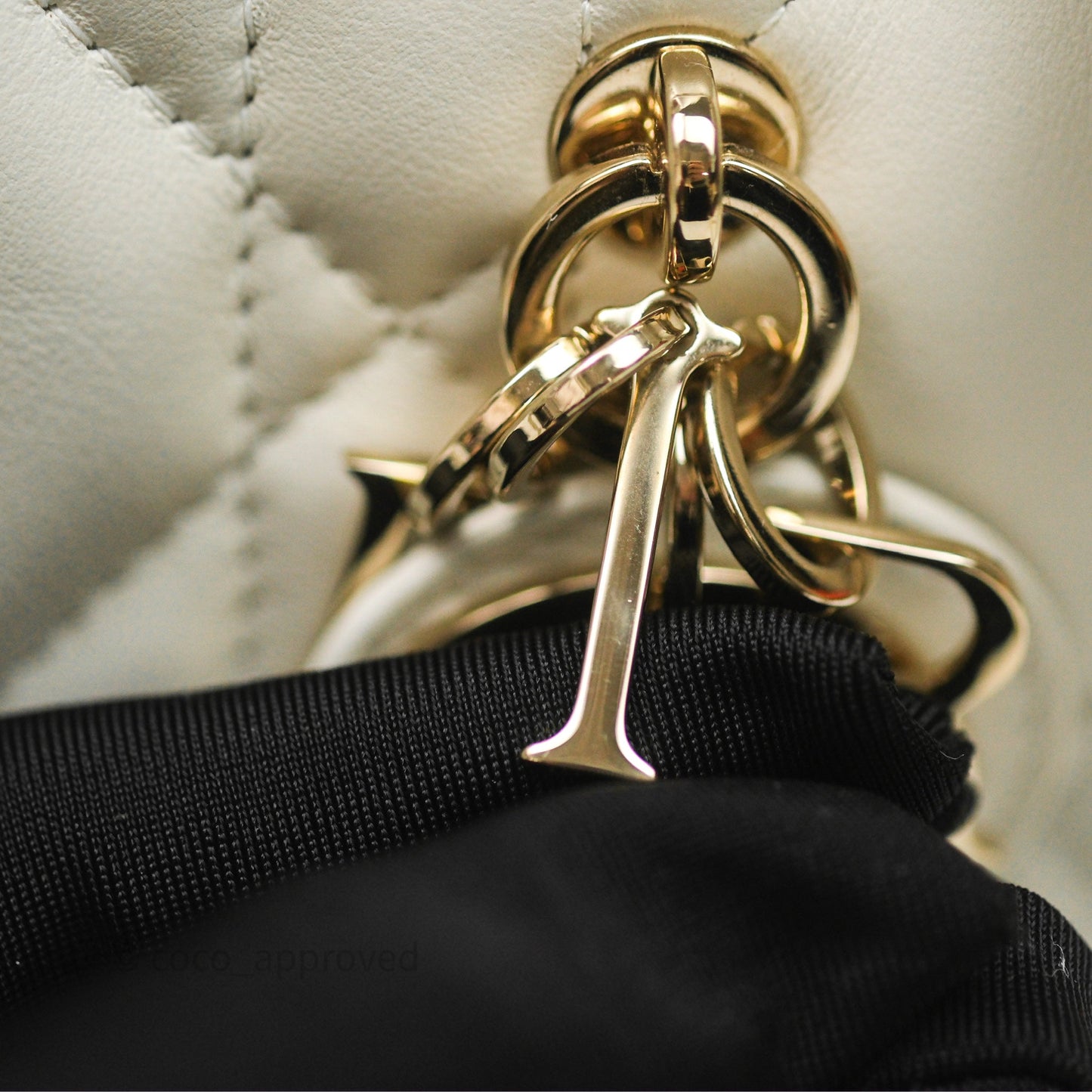 Christian Dior Mini Dior Book Tote Latte Macrocannage Calfskin Gold Hardware