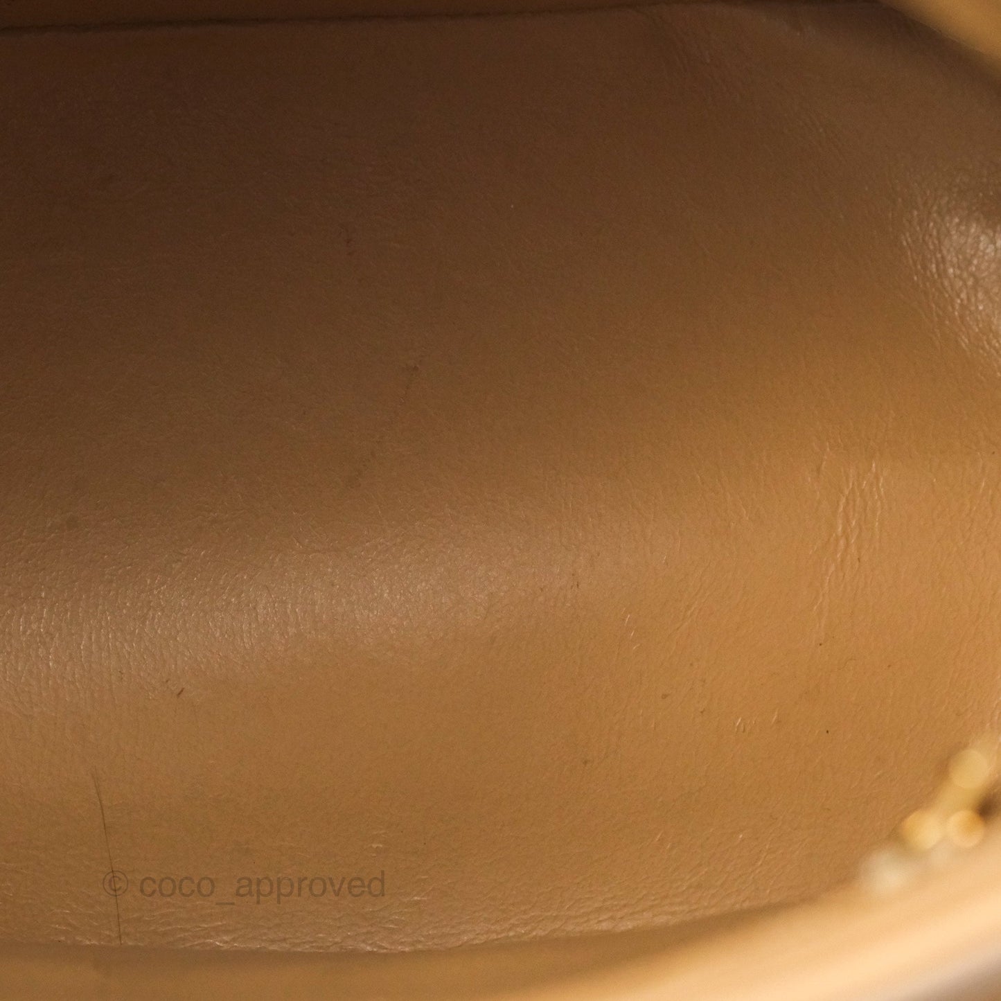Chanel Vintage Medallion CC Beige Lambskin Tote Bag Gold Hardware