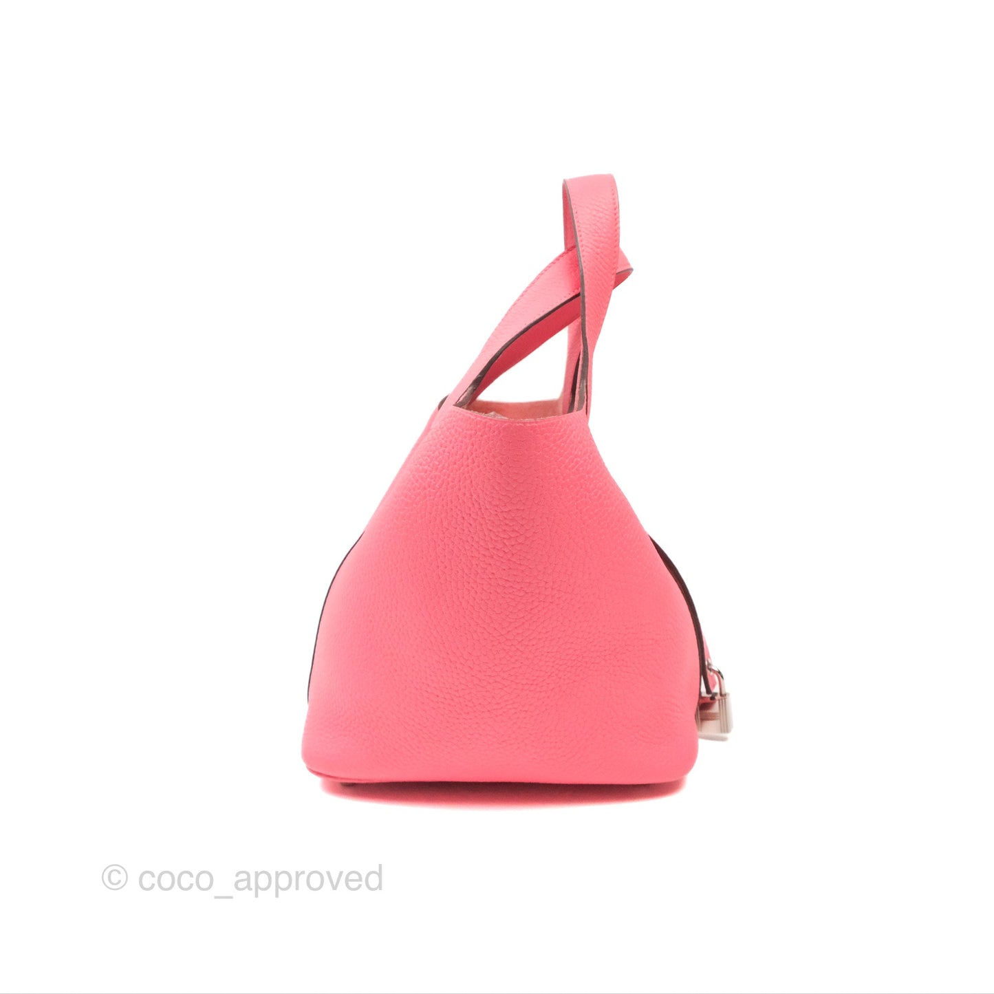 Hermès Picotin Lock 18 Rose Azalee Clemence Palladium Hardware