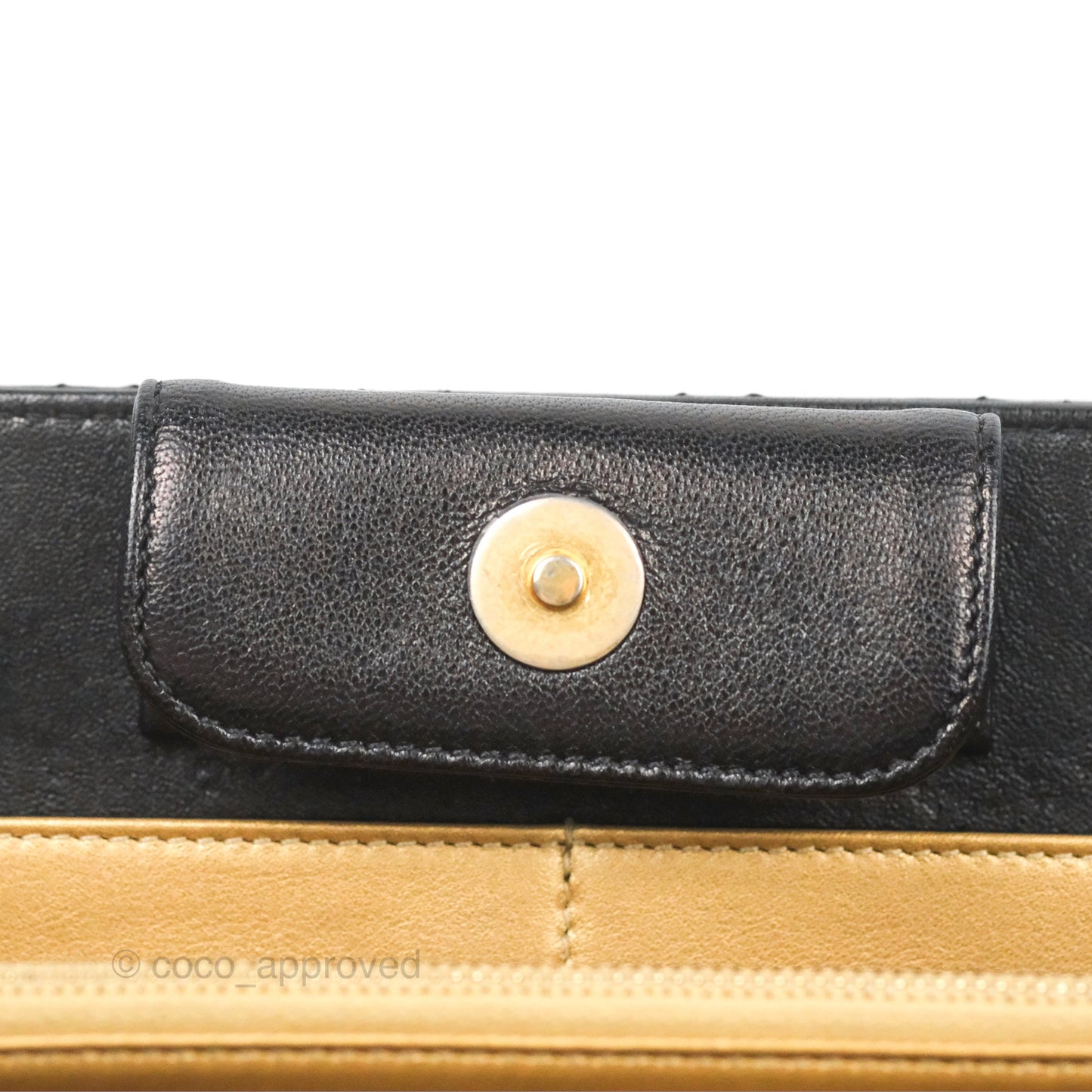 Chanel Coco Midnight Clutch Black Lambskin Gold Hardware