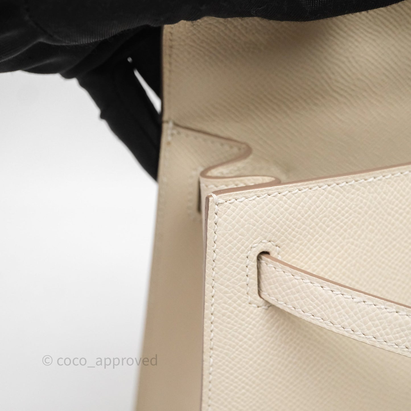 Hermes Kelly 25 Craie Epsom Gold Hardware