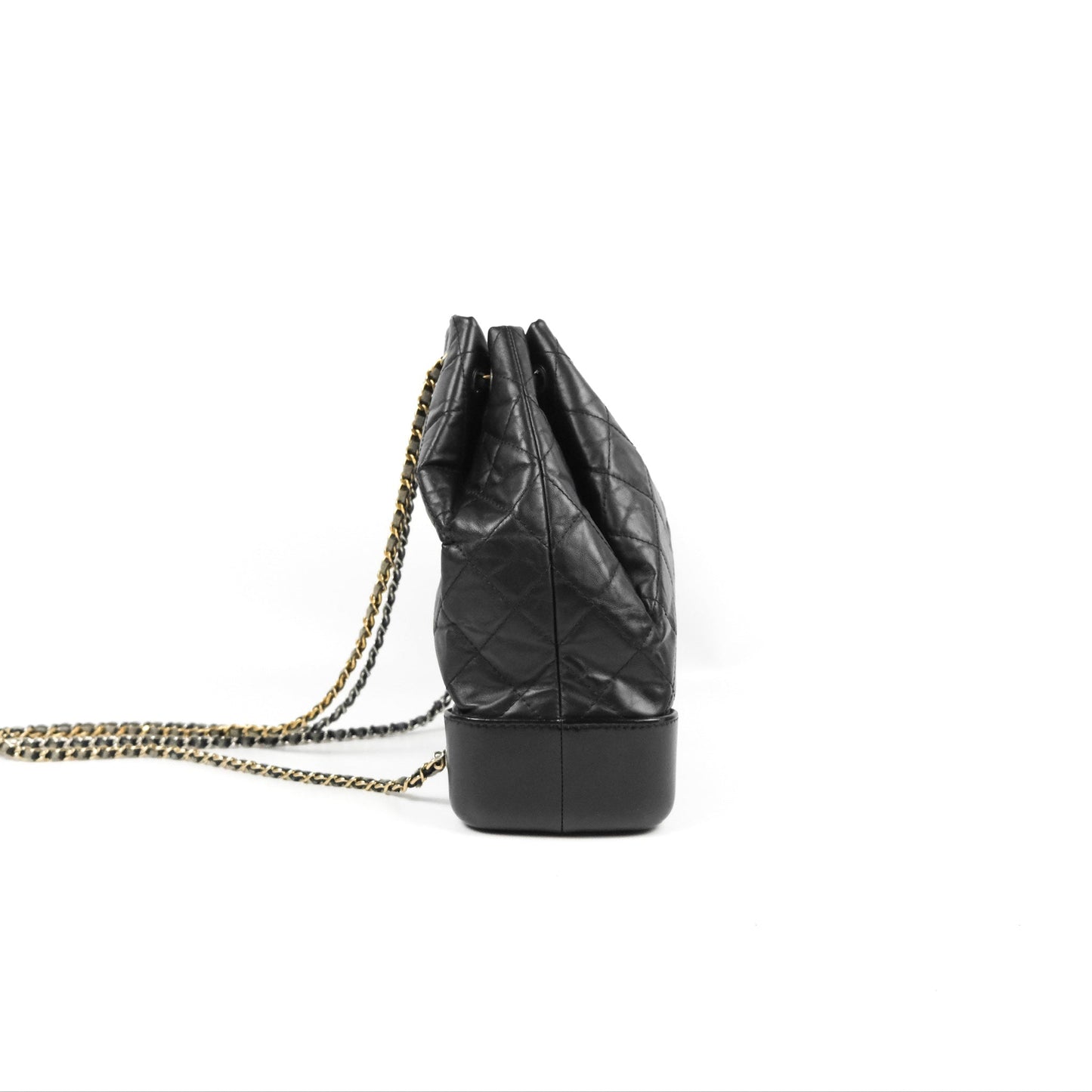 Chanel Medium Gabrielle Backpack Black Aged Calfskin