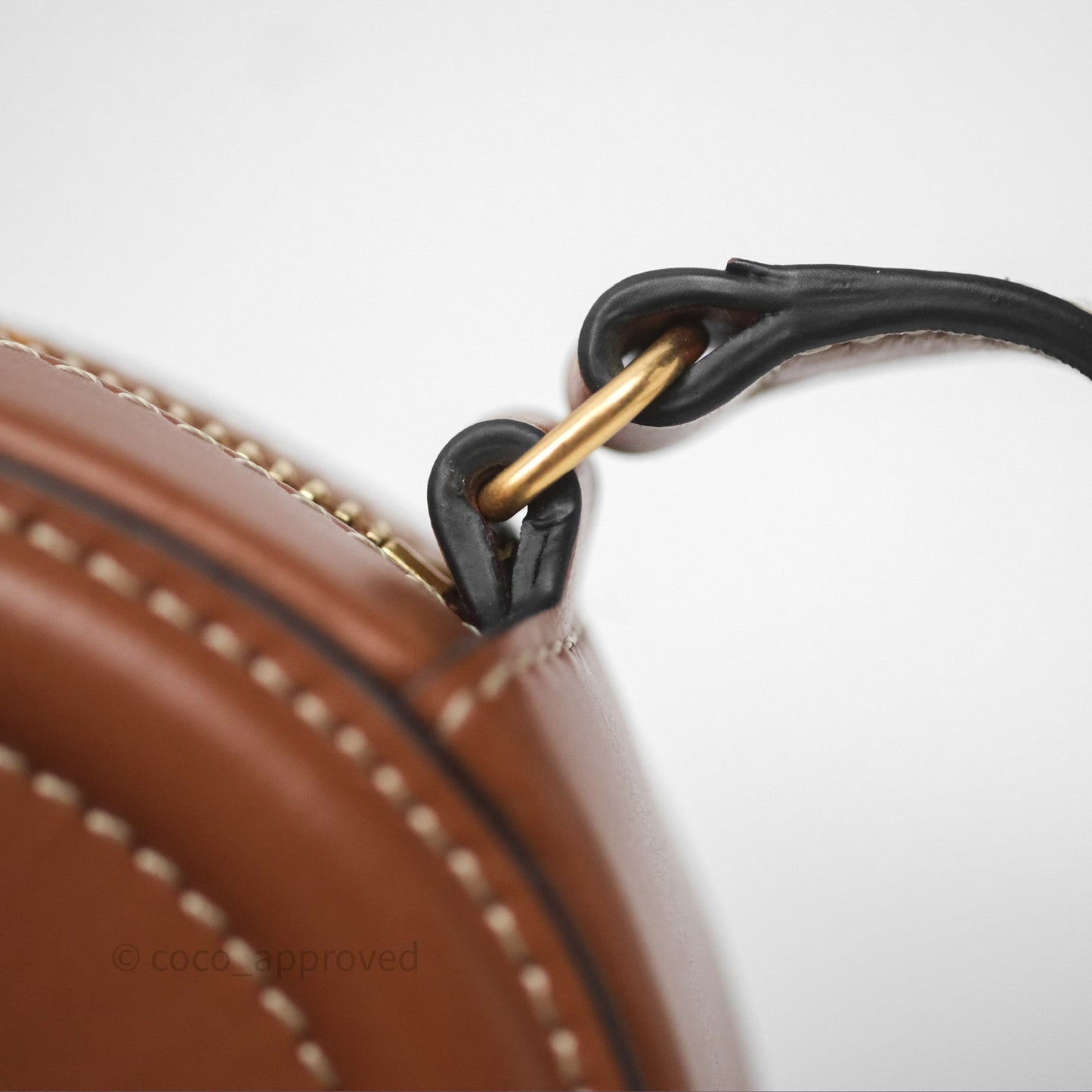 Celine Mini Oval Bag Cuir Triomphe Tan Calfskin