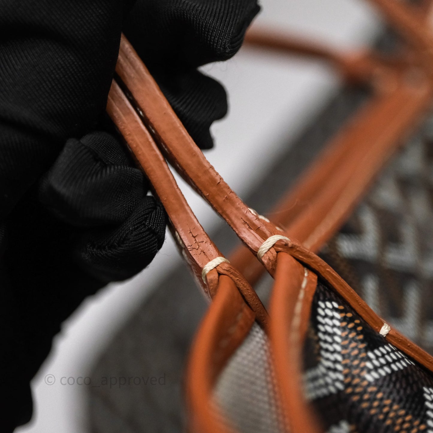 Goyard Saint Louis Tote Bag GM Black/Tan