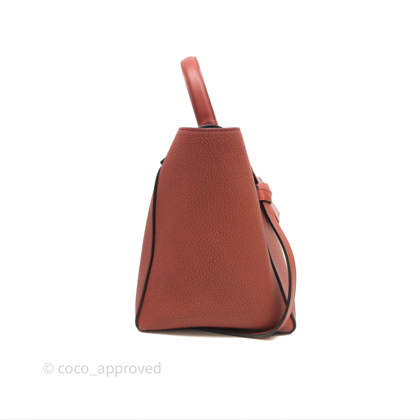 Celine Mini Belt Bag Brick Red Grained Goatskin Gold Hardware