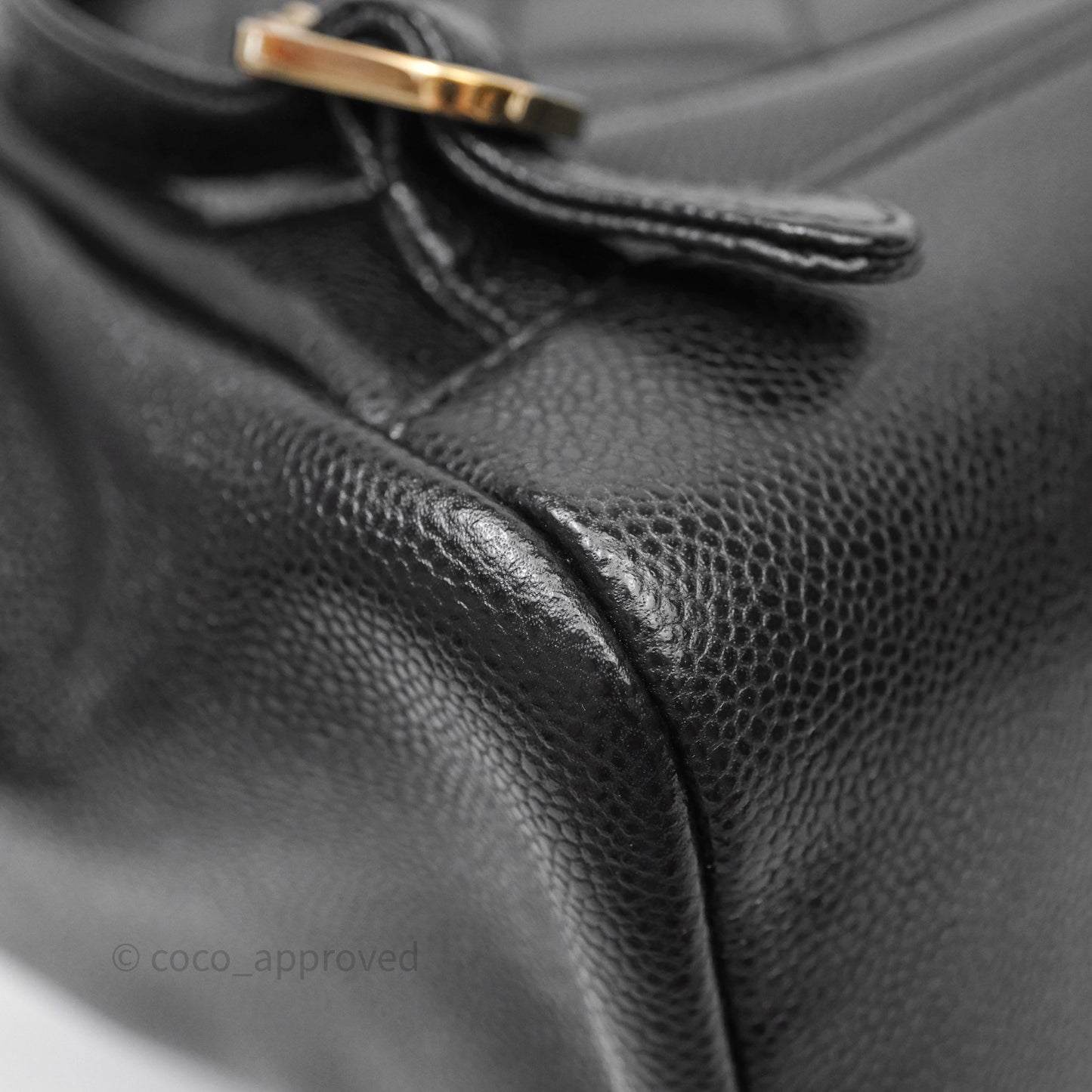 Chanel Quilted Mini Business Affinity Backpack Black Caviar Gold Hardware