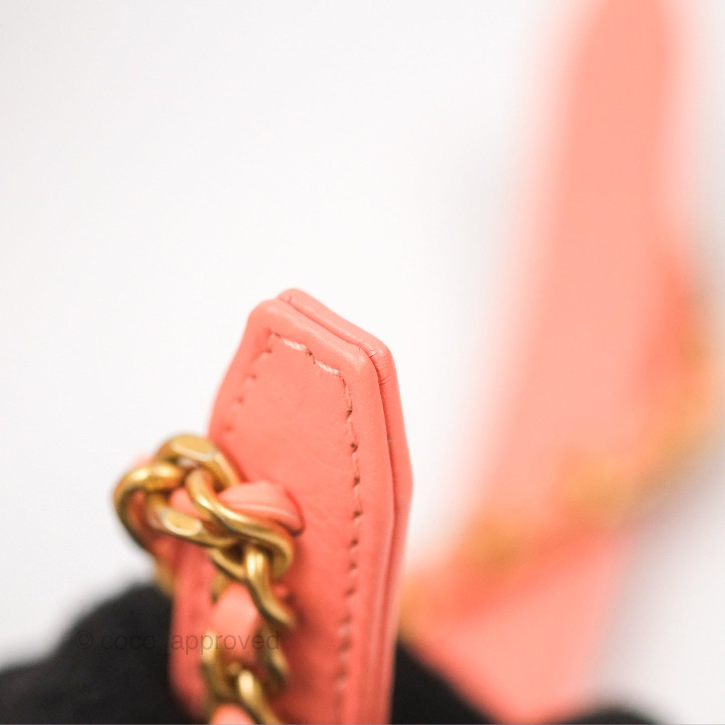 Chanel Metal Top Handle Flap Bag Iridescent Orange Claire Calfskin Aged Gold Hardware