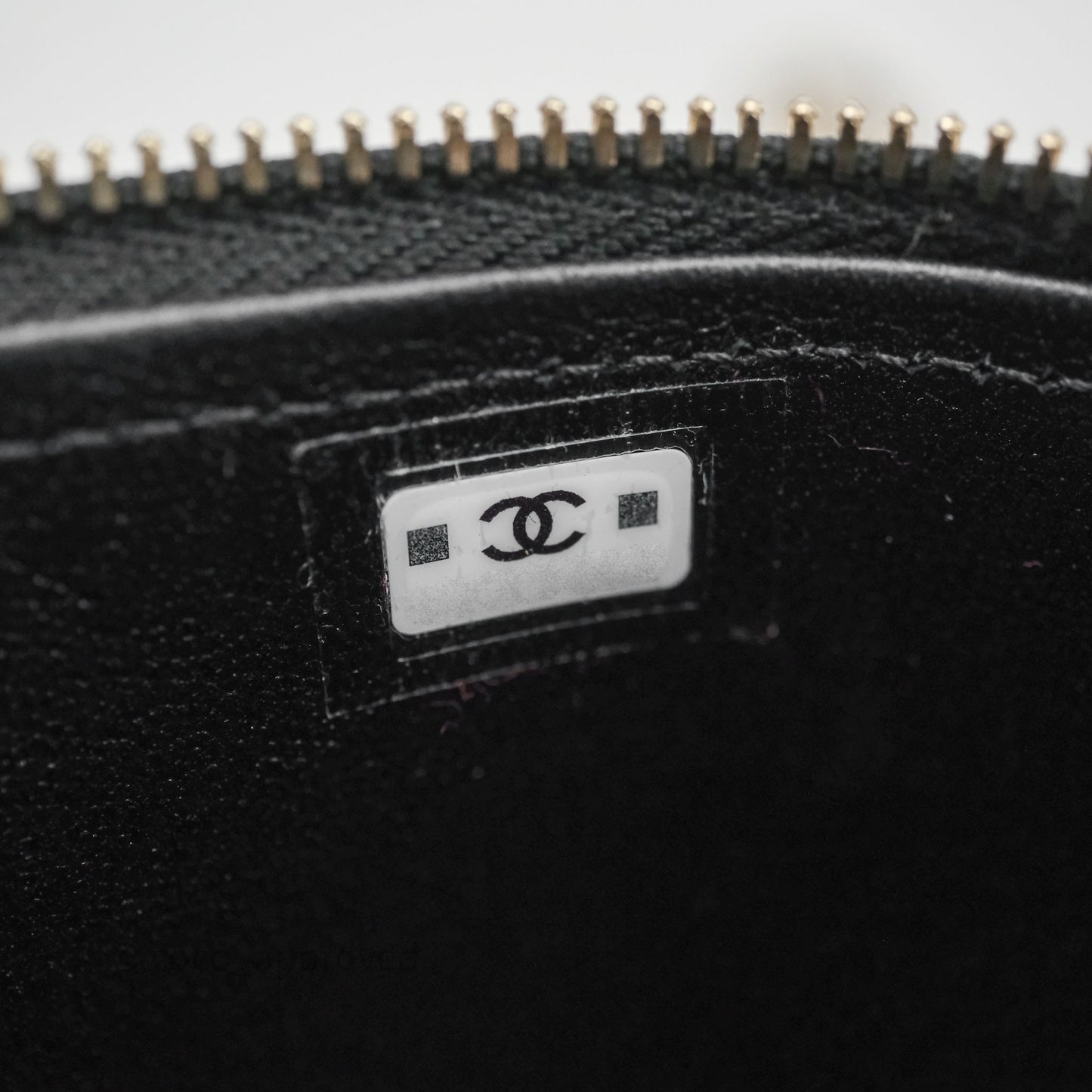Chanel Vanity Rectangular Top Handle Black Lambskin Light Gold Hardware