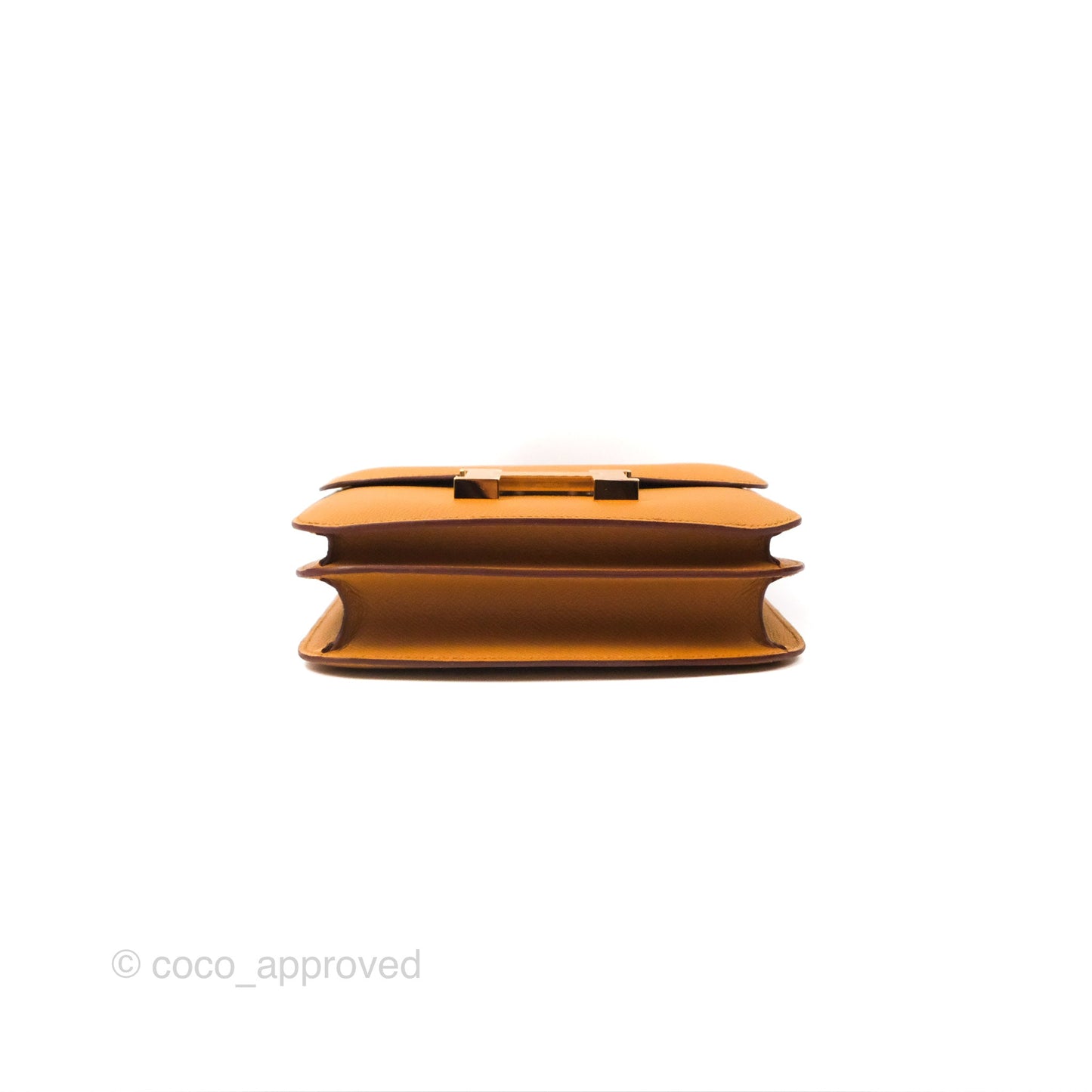 Hermès Constance Mini 18cm Mirror Sesame 2S Epsom Gold Hardware