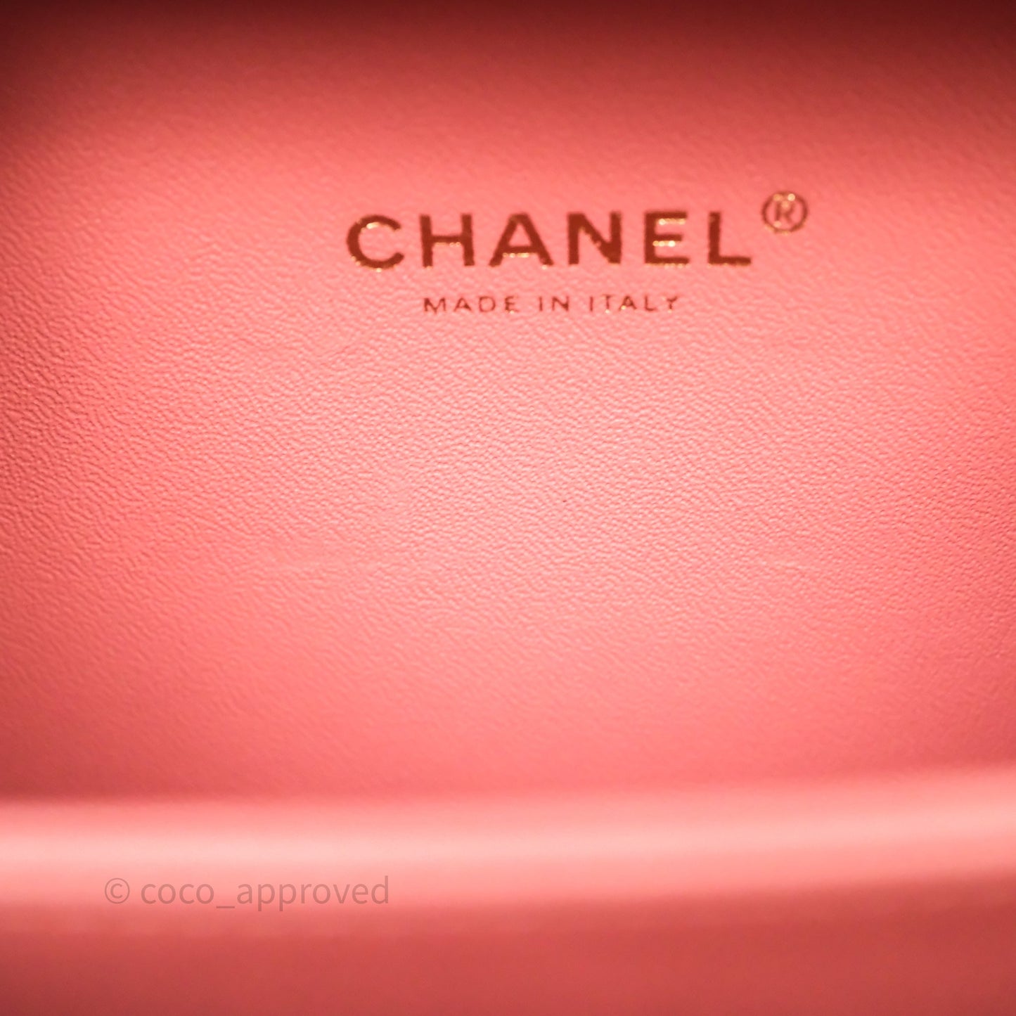 Chanel Quilted Small CC Filigree Vanity Case Pink Caviar Aged Gold Hardware