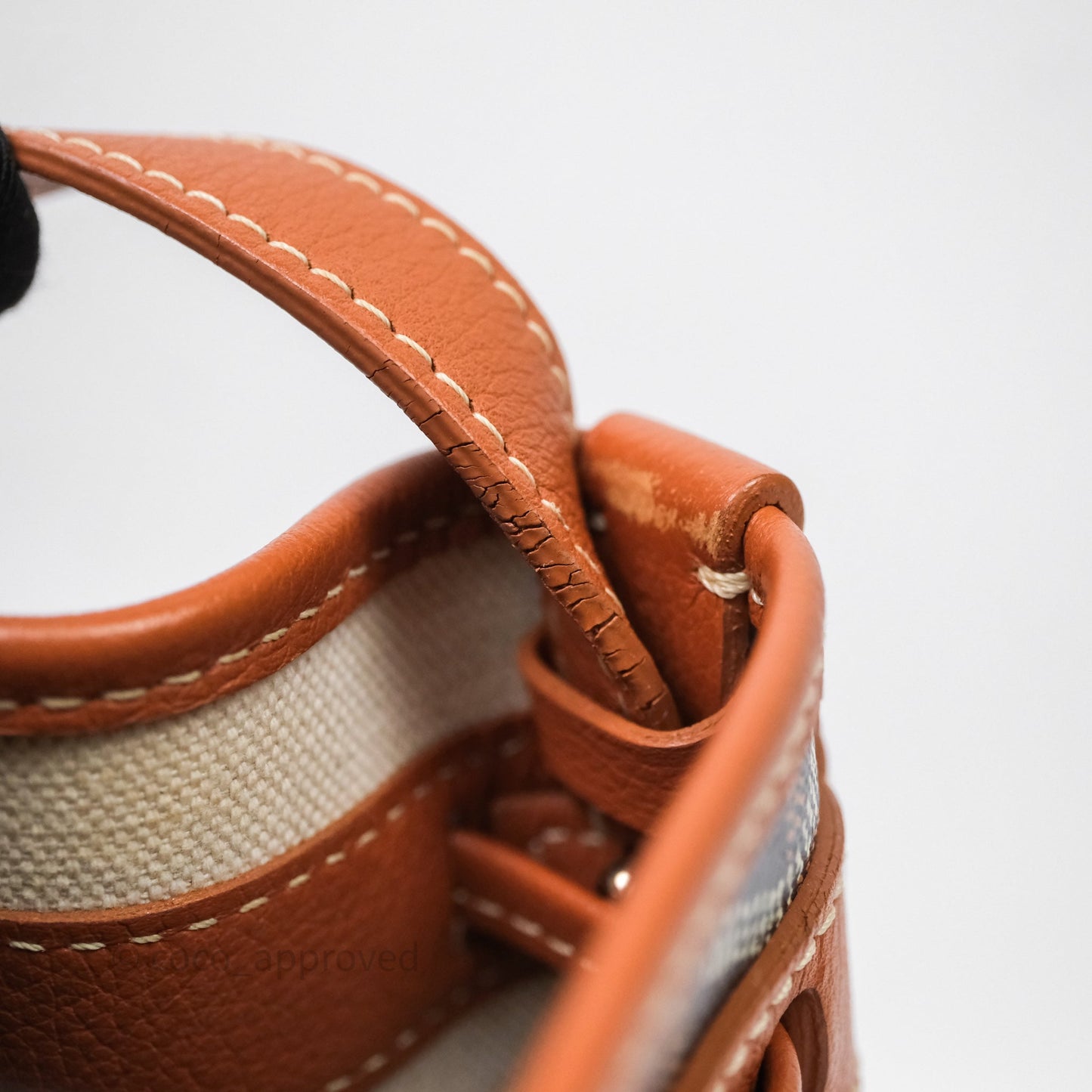 Goyard Petit Flot Bucket Bag Black & Tan Goyardine