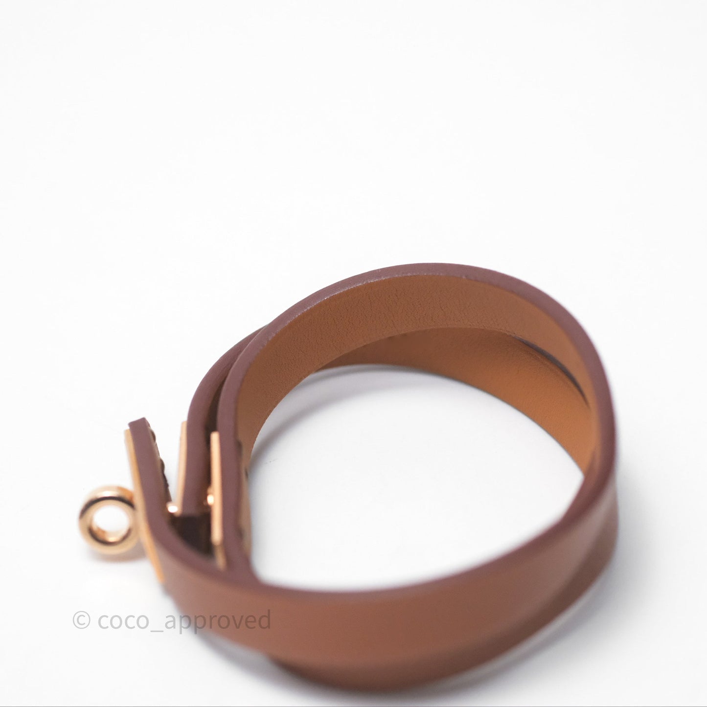 Hermès Kelly Double Tour Bracelet Gold Swift Gold Hardware
