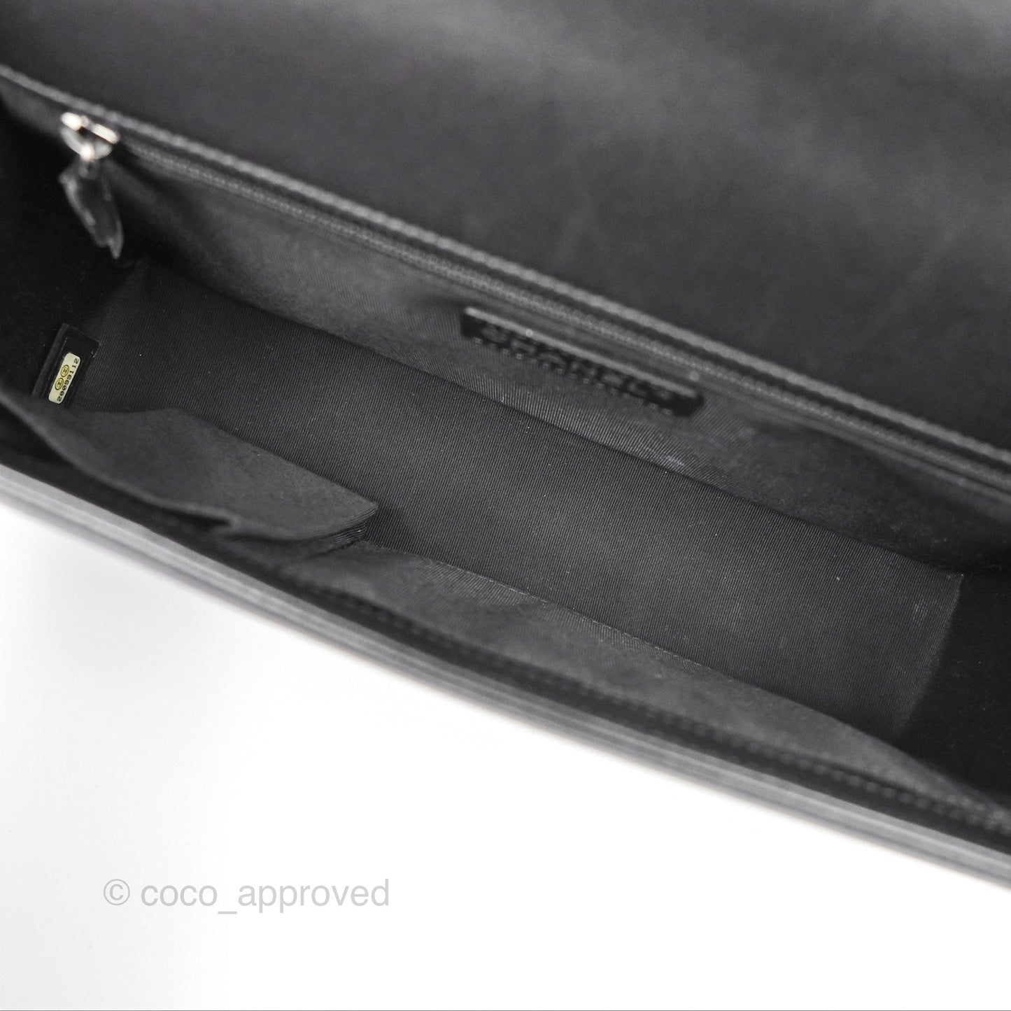 Chanel Quilted New Medium Boy Black Lambskin Ruthenium Hardware