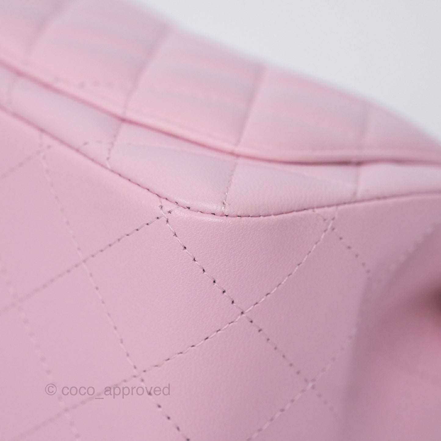 Chanel Mini Square Flap Quilted Pink Lambskin Gold Hardware