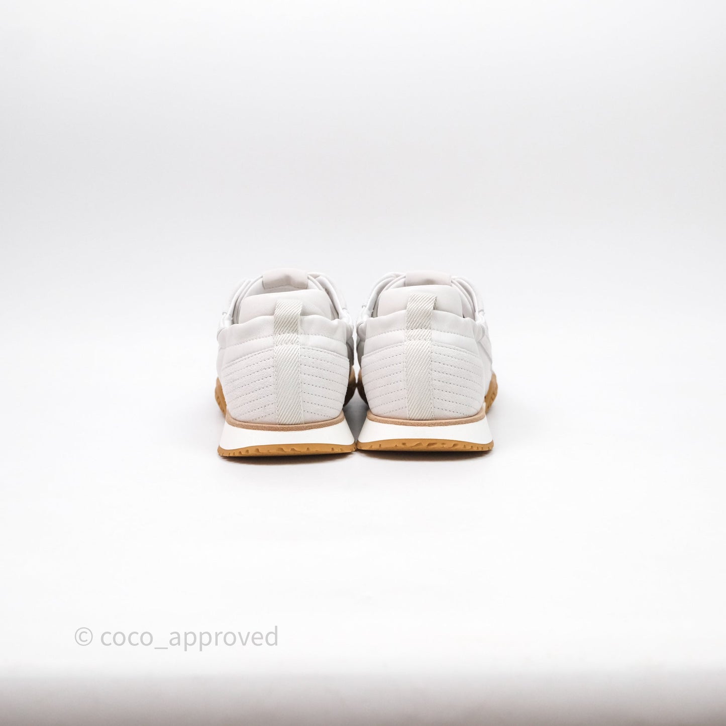 Hermès Sneaker Femme Jet Nappa/ Chevre Velours Blanc Size 37