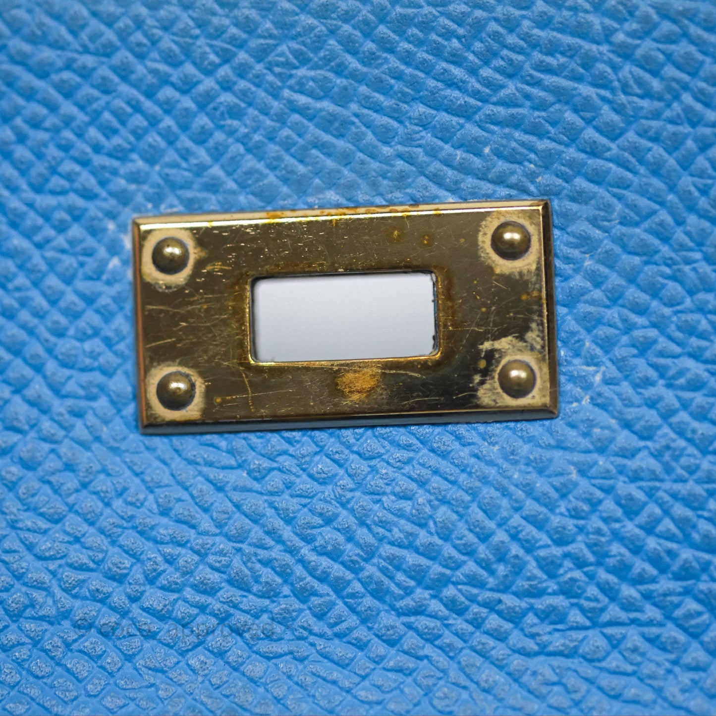 Hermès Kelly Depliant Wallet Blue Epsom Gold Hardware