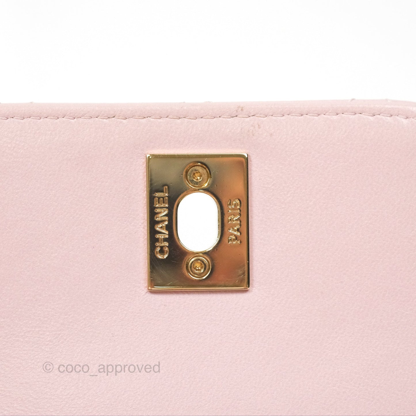Chanel Mini Quilted Trendy CC Clutch With Chain Lilac Rose Clair Lambskin Gold Hardware
