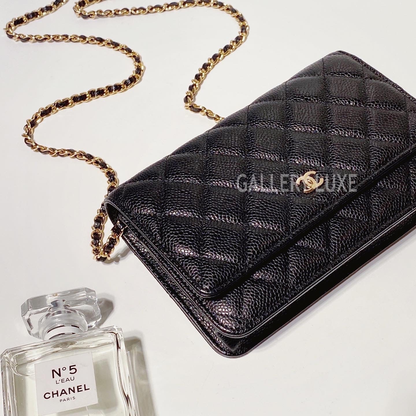 No.3355-Chanel Caviar Timeless Classic Wallet On Chain
