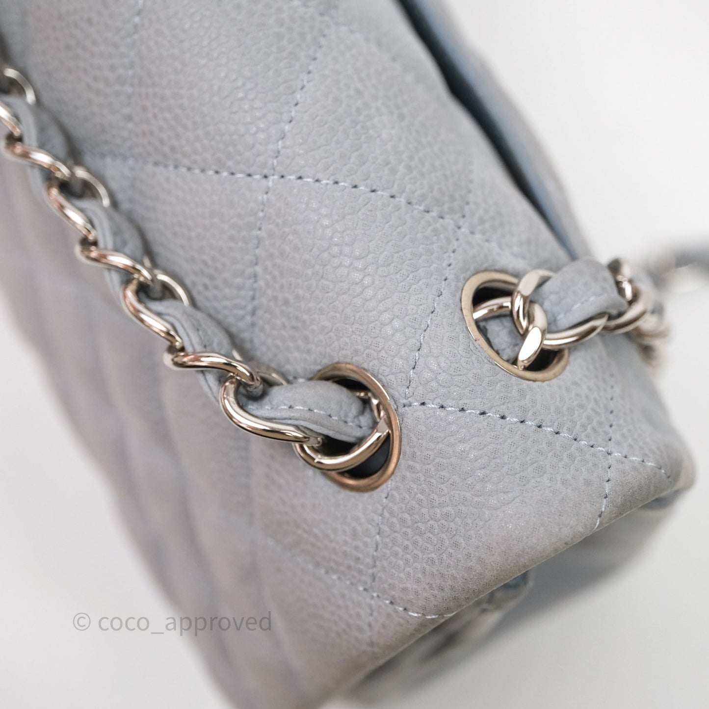 Chanel Jumbo Double Flap Grey Caviar Gold Hardware⁣⁣