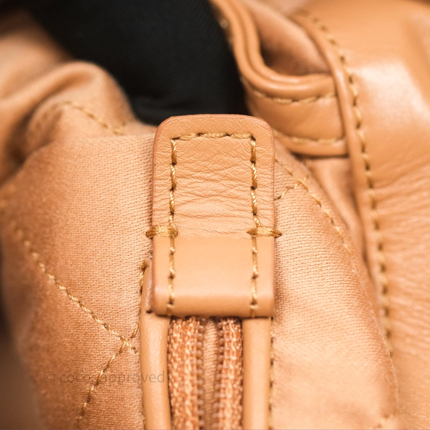 Chanel 22 Small Backpack Camel Shiny Calfskin Gold Hardware
