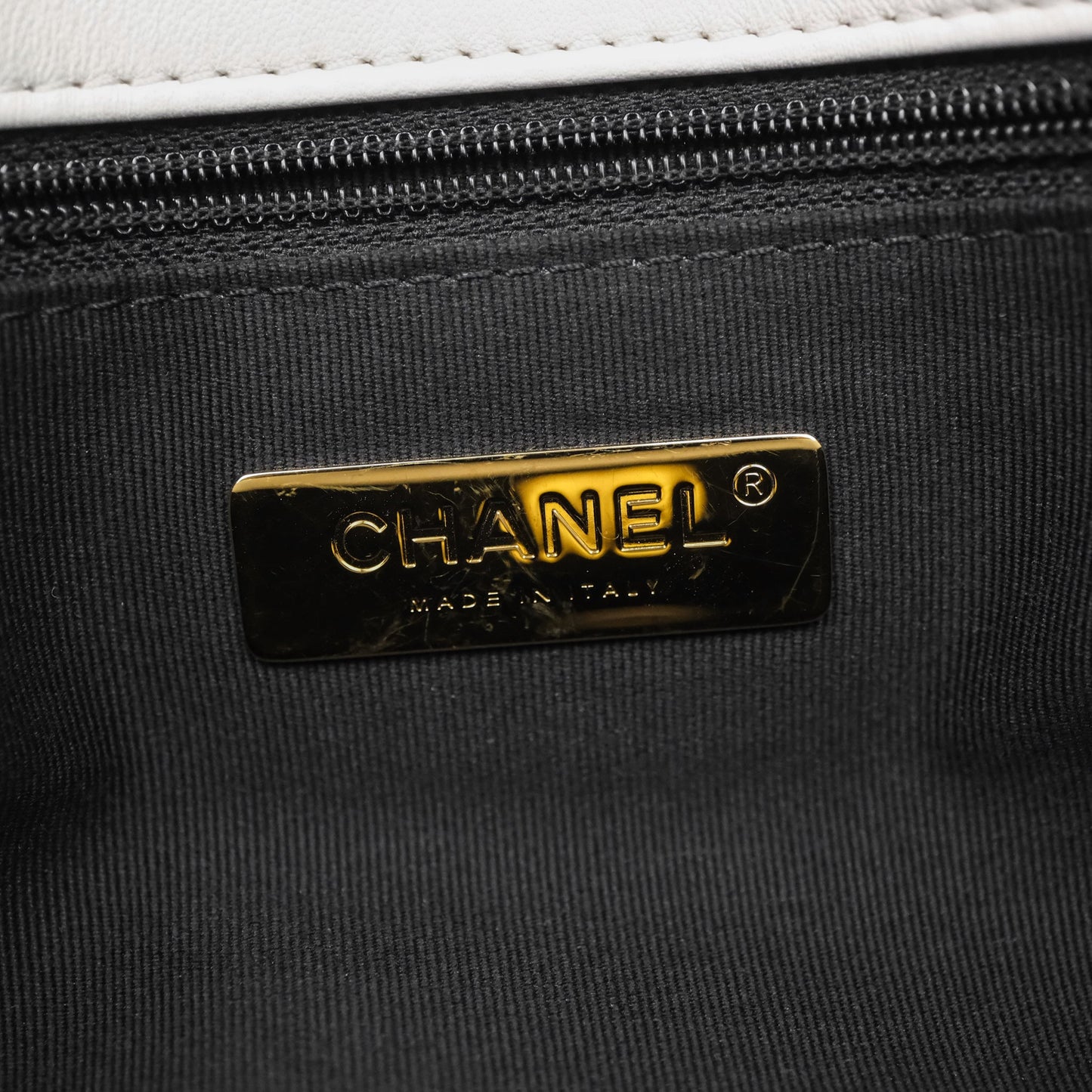 Chanel 19 Medium White Mixed Hardware