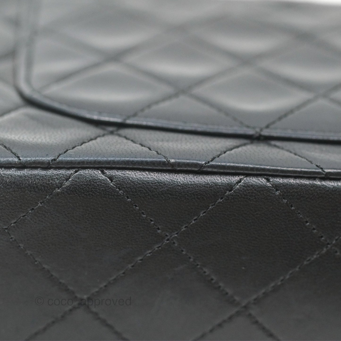 Chanel Vintage Mini Square Black Lambskin 24K Gold Hardware
