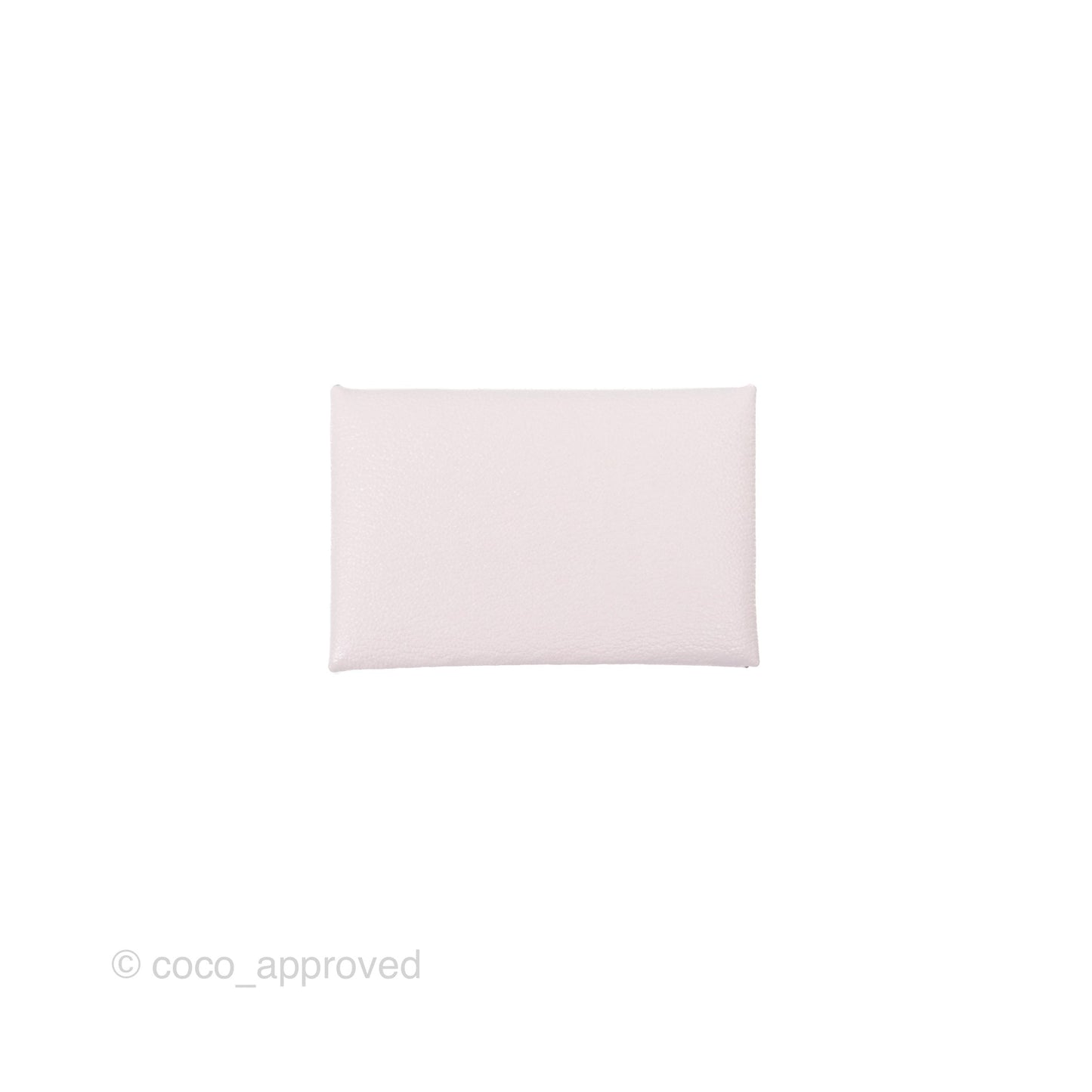 Hermès Calvi Card Holder Mauve Pale Chevre Mysore
