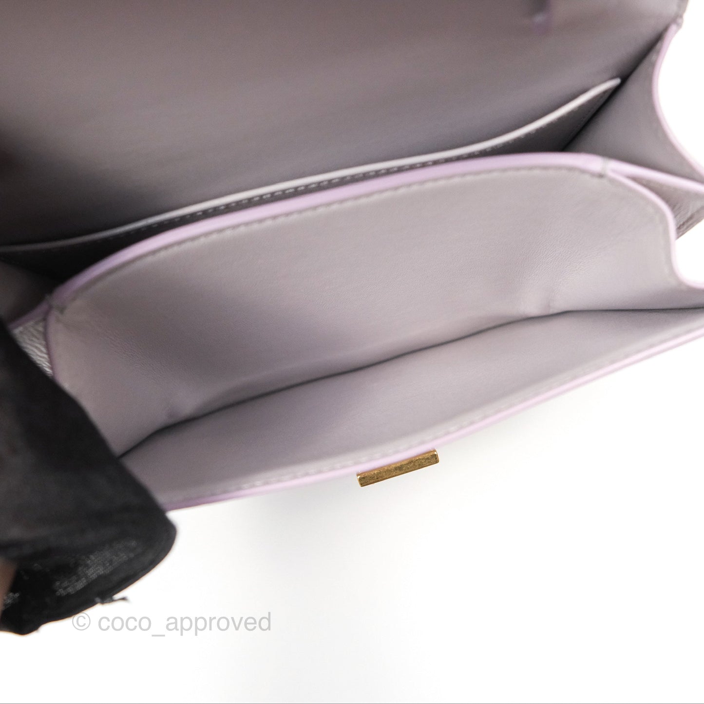 Celine Teen Classic Box Flap Lavender Grey Liege Calfskin