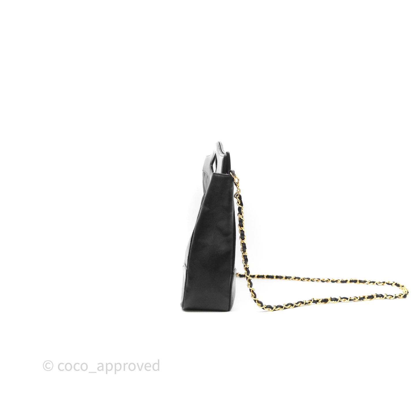 Chanel Vintage 31 Small Bag Black Lambskin 24K Gold Hardware