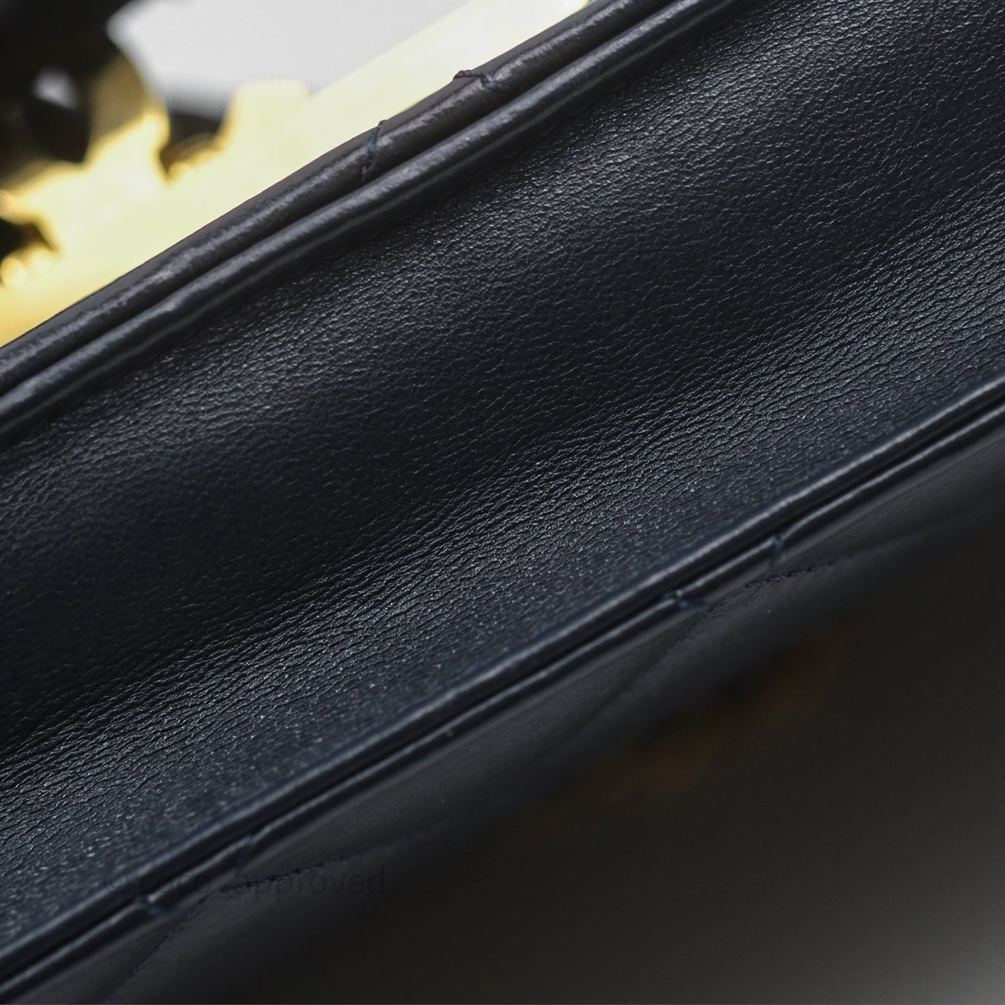 Chanel Golden Class Wallet on Chain WOC Navy Lambskin Gold Hardware