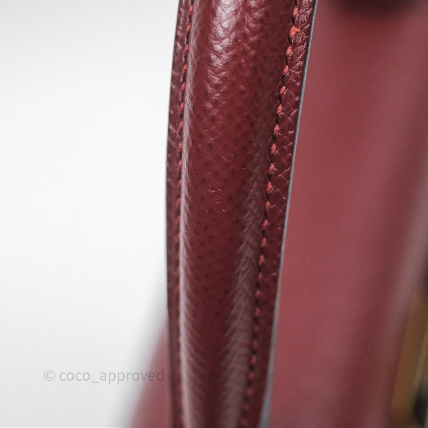 Hermès Sellier Kelly 25 Rouge H Epsom Gold Hardware